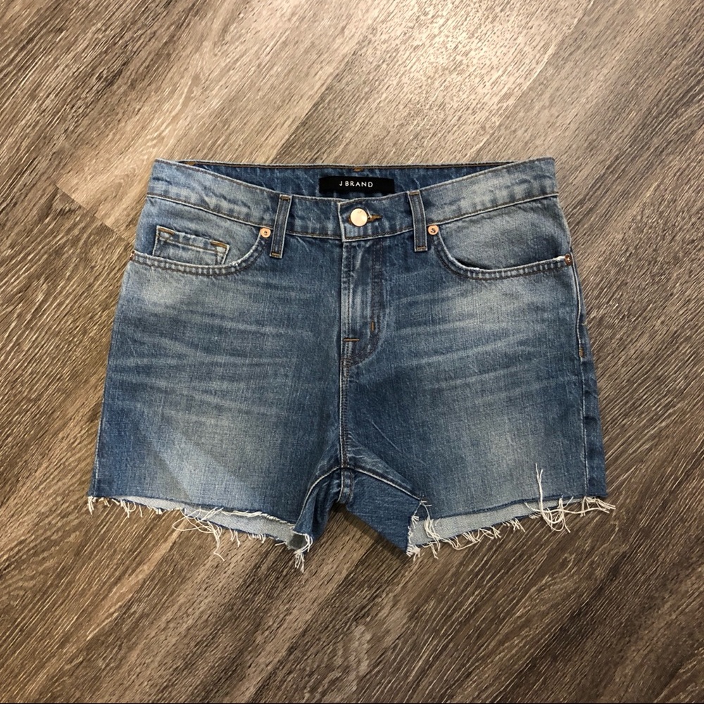 J BRAND High Rise Denim Cutoffs